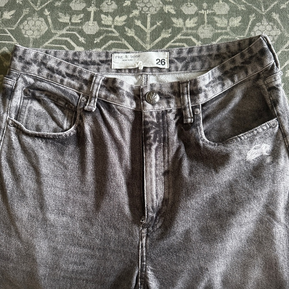Rag & Bone Miramar Shea Relaxed Straight Pants SZ 26 (sweatpant jeans)